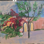 Acryl schilderij, Maya Wildevuur, Marroko, 2002